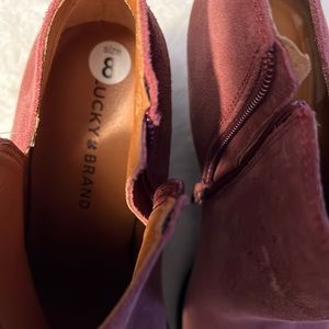 Lucky brand wedge boots